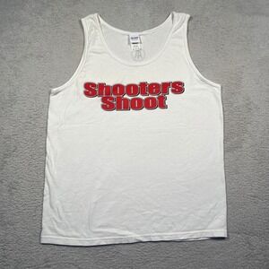 Gildan Shooters Shoot‎ Barstool Sports Tank Top Sleeveless White Medium